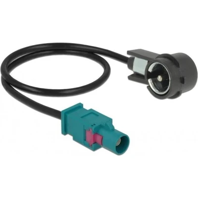 Afbeelding van Fakra Z (m) ISO auto antenne adapter kabel RG174 50 Ohm / zwart 0,30 meter