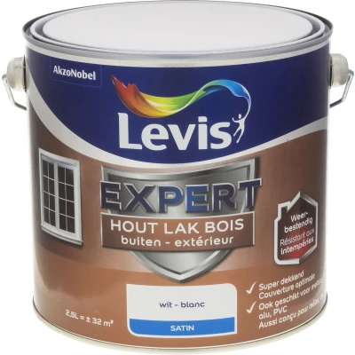 Afbeelding van Levis Expert lak buiten zijdeglans 2,5l wit