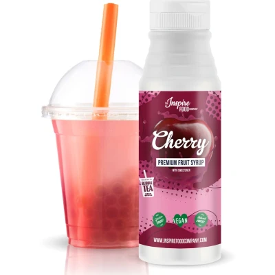 Afbeelding van Sirop de fruits pour Bubble tea Cerise 300ml
