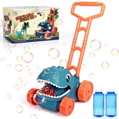 Afbeelding van Apritsce Machine à bulles automatique dinosaure Pistolet pour enfants Jouet d&#039;extérieur jardin mariage, anniversaire, fête