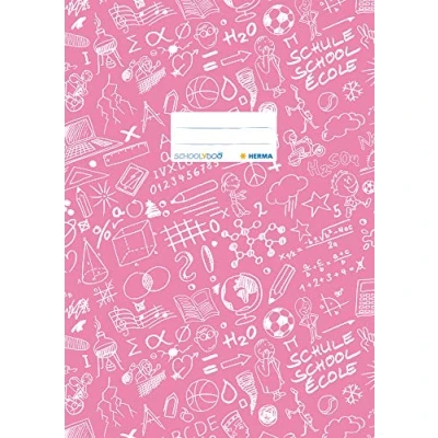 Image de Herma Protège cahier « Schoolydoo » de En plastique Format A4 À motifs 1 pièce 4, gemustert, Stück rosa