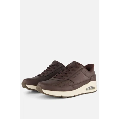Afbeelding van Skechers Uno Banksia Luxe Heren Sneakers Bruin
