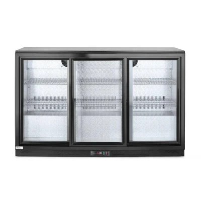 Afbeelding van Hendi Backbar koelkast met schuifdeuren 338L, Aluminium;Verchroomd, Zilver, 50(b)x133,5(d)x90(h)cm, 235836
