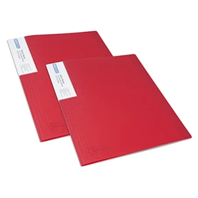 Afbeelding van Rapesco Germ Savvy 1676 presentatiemap, A4, antibacterieel, met 40 hoesjes, rood