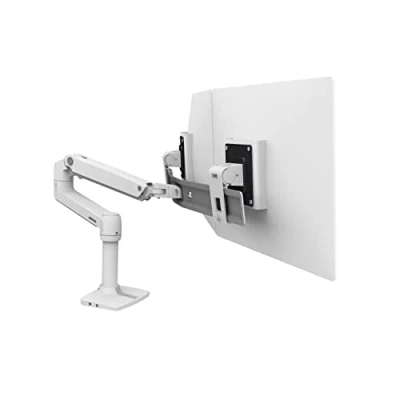 Afbeelding van Ergotron LX Dual Arm Direct Desk Mount Monitor tafelbeugel 2 voudig 38,1 cm (15) 63,5 (25) Wit In hoogte verstelbaar, Draaibaar, Kantelbaar, Zwenkbaar