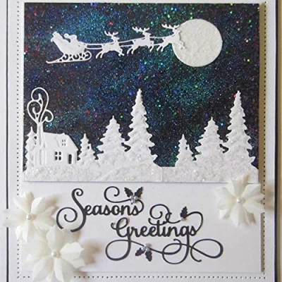 Afbeelding van U horizon Kerst slee stanssjablonen DIY scrapbooking metalen embossing sjabloon album kaart papier knutselen
