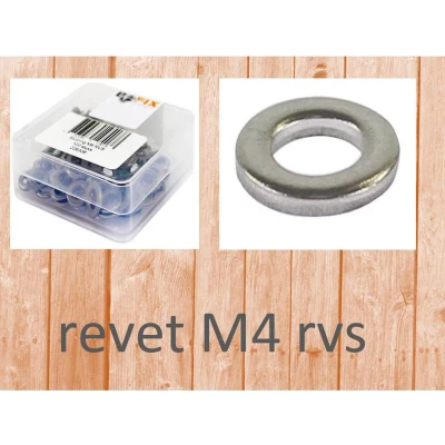 Afbeelding van Bofix Sluitring M4 RVS (100st)