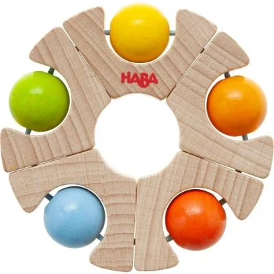 Afbeelding van HABA Rammelaar Knikkerwiel Babyspeelgoed voor kinderen, Maat: One Size, Multi coloured