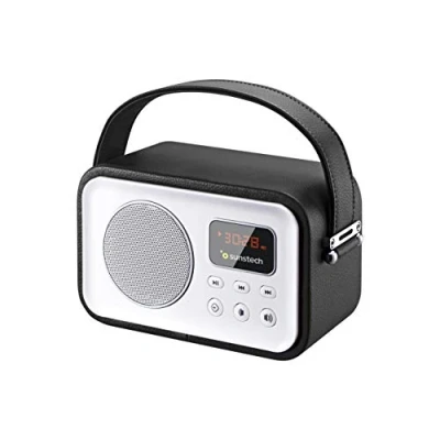 Image de Sunstech rpbt450bk Radio de Style rétro avec Bluetooth, Noir
