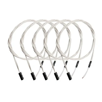 Afbeelding van HALJIA Set van 5 NTC 3950 100K thermistortemperatuursensoren met 1 meter bedrading en startconnector, compatibel Reprap Prusa 3D printer