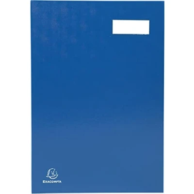 Afbeelding van Exacompta Handtekenmap Voor Ft 24 X 35 Cm, Uit Karton Overdekt Met Pvc, 20 Indelingen, Blauw