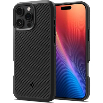 Afbeelding van Spigen Hoesje geschikt voor iPhone 16 Pro Core Armor Zwart