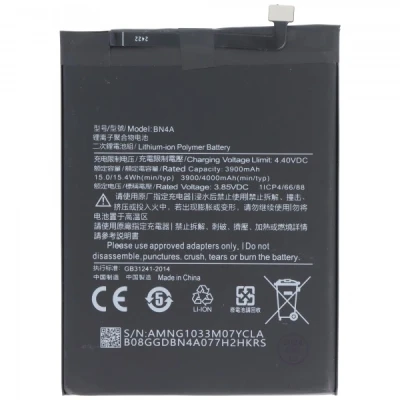 Afbeelding van Accu geschikt voor Xiaomi Redmi Note 7, Li Polymer, 3.85V, 3900mAh, 15Wh, ingebouwd, zonder gereedschap