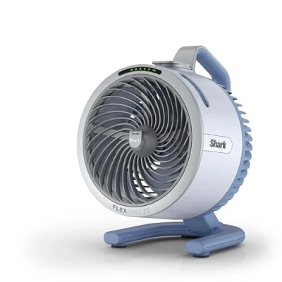 Afbeelding van Shark FlexBreeze HydroGo, draagbare mistventilator, stille luchtkoeler voor binnen/buiten, discreet en duurzaam, met/draadloos, licht, luchtstroom tot 20 m, Glacier FA050EUBL