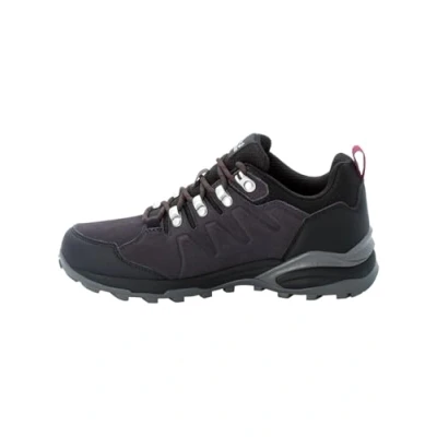 Afbeelding van Jack Wolfskin Refugio Texapore Outdoorschoenen Dark steel purple, Dames, Maat: 39.5, purple Veloursleer