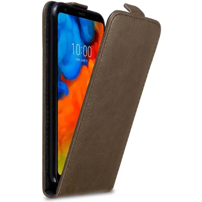 Afbeelding van Cadorabo Hoesje geschikt voor LG Q STYLUS in KOFFIE BRUIN Beschermhoes flip design Case Cover met magnetische sluiting