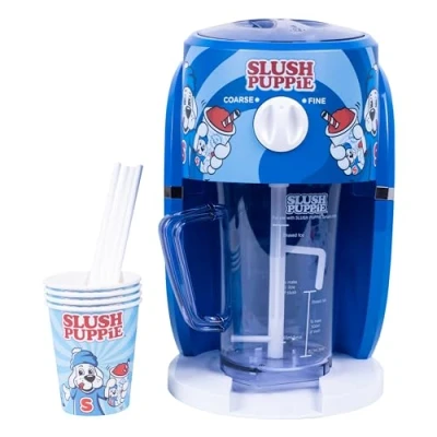 Afbeelding van Slush Puppie Snow Cone ijsmachine Slushy Maker IJsscheerapparaat voor het bereiden van tot 1 liter heerlijke puppy in enkele minuten. Officieel gelicentieerd product Fizz