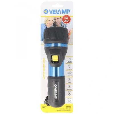 Afbeelding van LED zaklamp High Power met 110 lumen, 3W, waterdicht en schokbestendig, inclusief batterijen