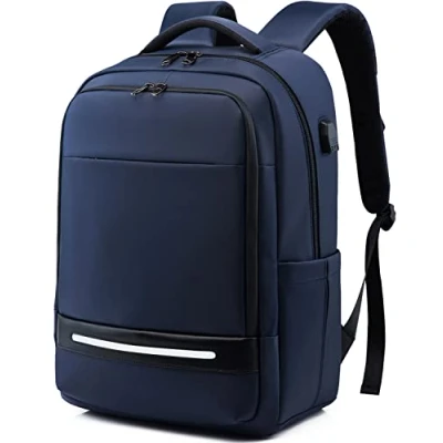 Afbeelding van Laptop Rugzak, Vodlbov 17 Inch Waterdichte Zakelijke Reizen Werk Computer Rugzak Tas Met USB Opladen Poort, Anti Diefstal College Schooltas, Blauw