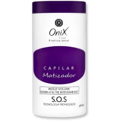 Afbeelding van Onix B.tox Matizador haarverzorging, paars, arganolie en kokosolie, 1000 g + zuiverende shampoo