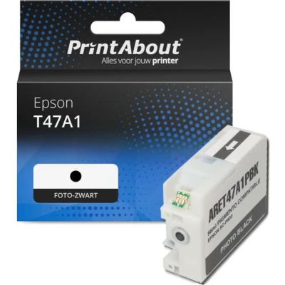 Afbeelding van Huismerk Epson T47A1 Inktcartridge Foto zwart