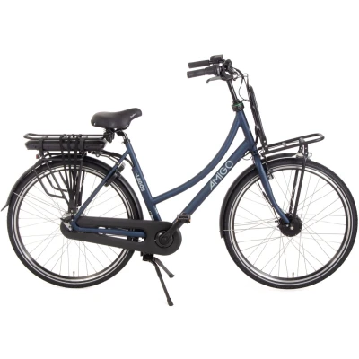 Afbeelding van AMIGO E Lagos T3 Elektrische Fiets bike 28 Inch 56 cm Damesfiets 7 Versnellingen Rollerbrake 536 Wh Matblauw