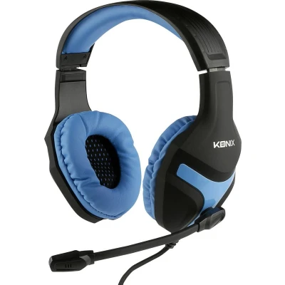 Afbeelding van Konix Nemesis headset Over Ear Gamen Kabel Stereo Zwart blauw