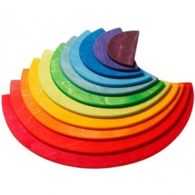 Afbeelding van Grimm&#039;s Halve cirkels 11 delig regenboog