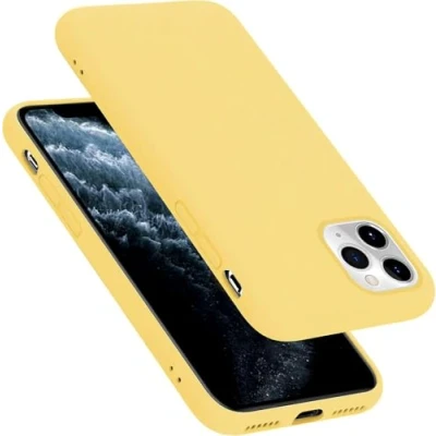Afbeelding van Cadorabo Hoesje geschikt voor Apple iPhone 11 PRO in LIQUID GEEL Beschermhoes gemaakt van flexibel TPU silicone Case Cover