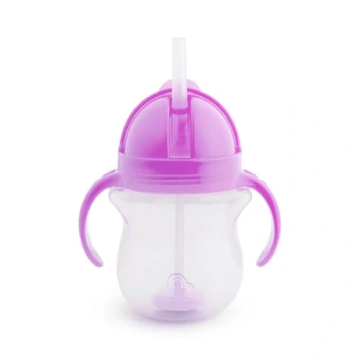 Image de Munchkin Click Lock Tip &amp; Sip Gobelet Avec Paille, Gobelets Pour Bébés Et Tout Petits Sans Bpa, Anti Fuite, Violet