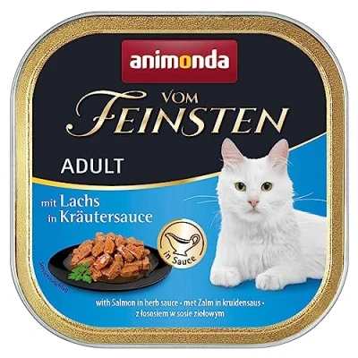 Afbeelding van Animonda von Feinsten kat Adult Zalm in kruidensaus 32 x 100 gram