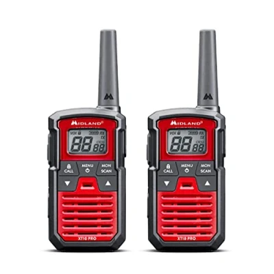 Afbeelding van Midland XT10 Pro Paar Rot C1459 PMR portofoon Set van 2 stuks