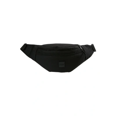 Afbeelding van Urban Classics Doublezip Shoulder BAG Heuptas, Heren, Maat: One Size, Black