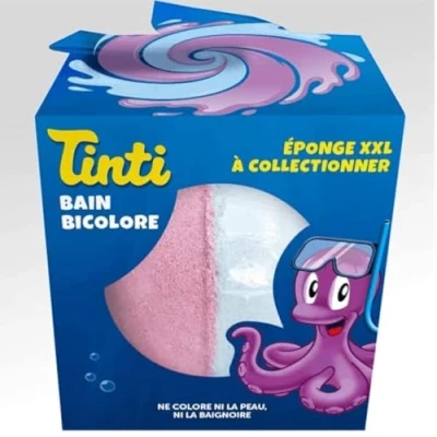 Afbeelding van Tinti Badbruisbal Roze/wit 1 stuks