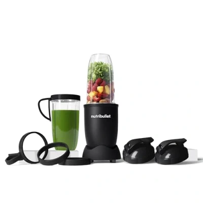 Image de nutribullet Pro 900 Watt, Blender Électrique, Hachoir, puissance de 900w, verres ml et 700ml, noir mat, NB910MAB
