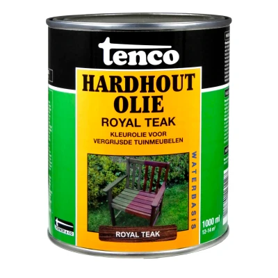 Afbeelding van Tenco Hardhoutolie Royal Teak Waterbasis 1 Liter