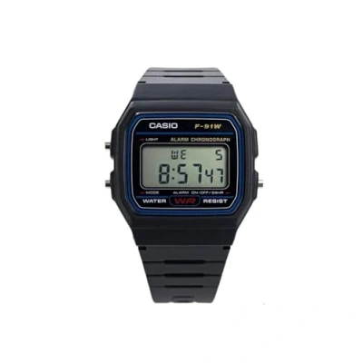 Image de Montre Vintage Noir Digital Résine Étanchéité WR ISO 22810