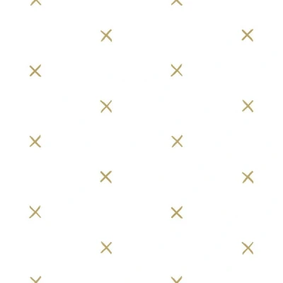 Afbeelding van ESTAhome behang grafisch motief wit en goud 139129 0,53 x 10,05 m