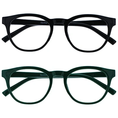 Afbeelding van OPULIZE Blu Leesbril Uniseks, Zwart &amp; Groen