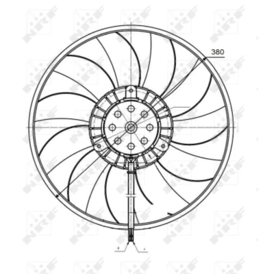 Afbeelding van Koelventilatorwiel NRF 47422