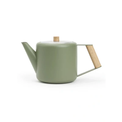 Afbeelding van Bredemeijer Theepot Duet Design Boston 1,1L legergroen Dubbelwandig