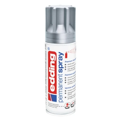 Image de Edding 5200 spray peinture acrylique permanent mat (200 ml) argent précieux