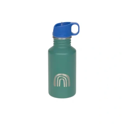 Afbeelding van Lässig drinkfles voor kinderen RVS Little Gang Rainbow green