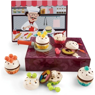 Afbeelding van Topbright Houten Cupcakes Speelset