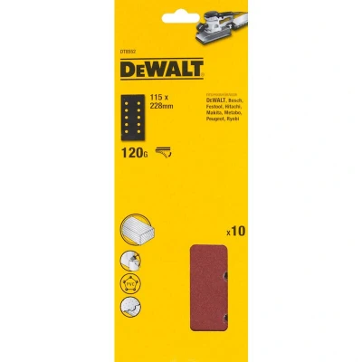 Afbeelding van DeWALT DT8552 Schuurpapier P120 115x228mm VE=10