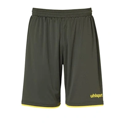 Afbeelding van Uhlsport Club Short Kinderen Olijf / Fluogeel Maat: 152
