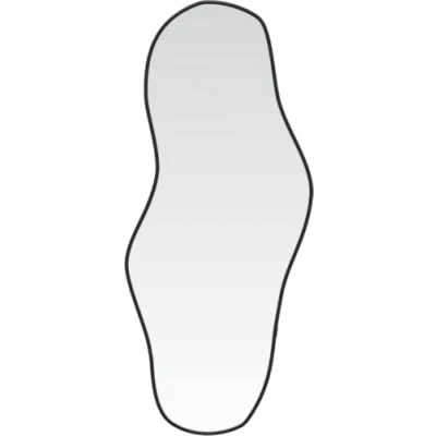 Afbeelding van SensaHome Passpiegel Wandspiegel Minimalistische Design Spiegel met Metalen Rand Modern Kleedkamer Shape 50x160