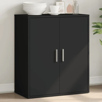 Afbeelding van Dressoir 60x31x70 cm bewerkt hout zwart