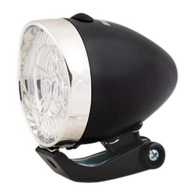 Afbeelding van Benson LED Fietskoplamp Zwart Chroom Compact