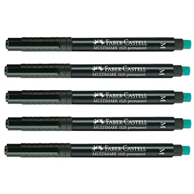Afbeelding van Faber Castell 205007 Multimarker permanent, lijndikte M, zwart, 5 stuks